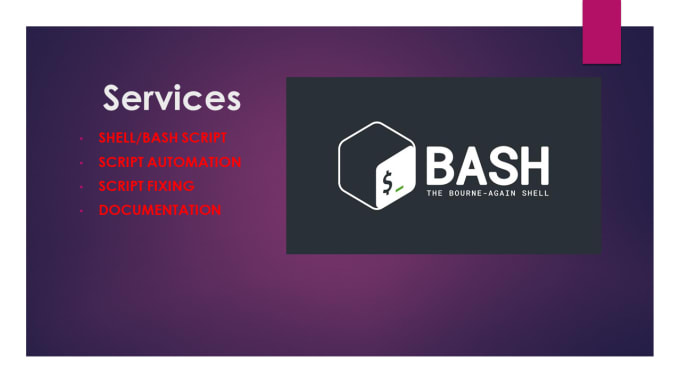 Gig Preview - Do bash shell script tasks and projects for you