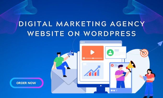 Gig Preview - Create digital marketing agency website on wordpress