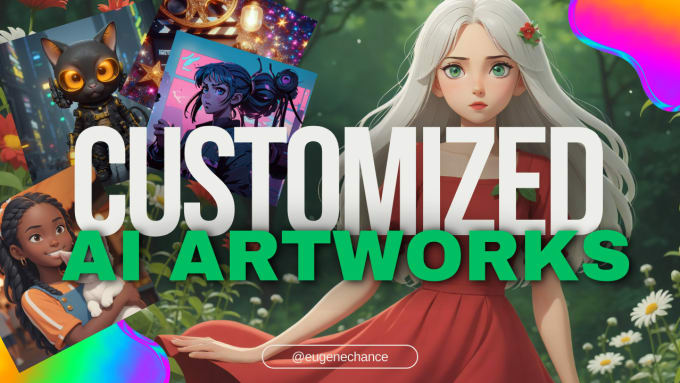 Gig Preview - Create professional custom and detailed ai artwork