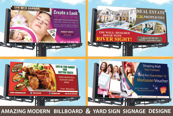 Gig Preview - Design billboard, sign yard and vinyl banner