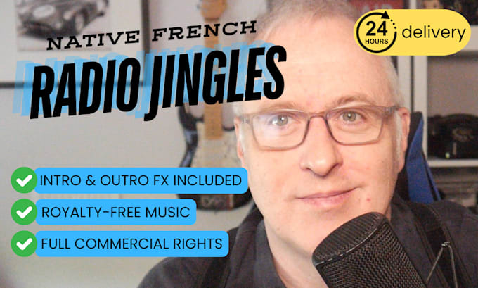 Gig Preview - Record custom radio jingles in french