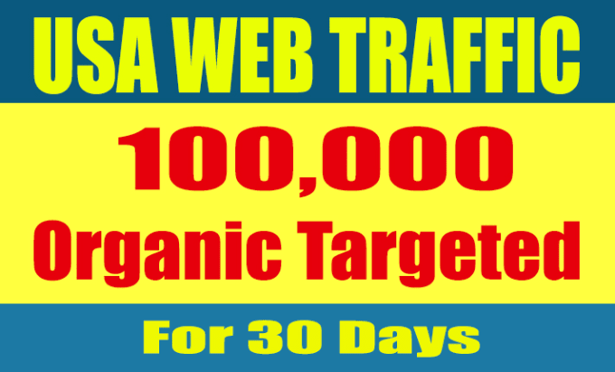 Bestseller - provide organic USA web traffic for 30 days