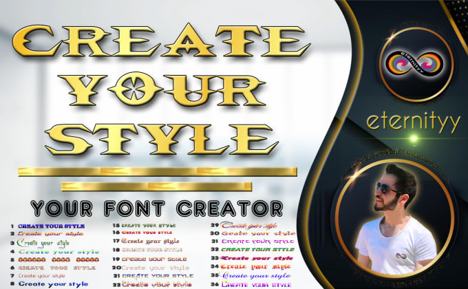 Gig Preview - Create modern customize font style, edit your logo