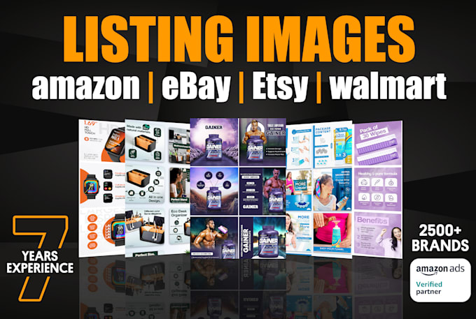 Gig Preview - Our agency will design premium listing images, amazon, etsy, ebay listing