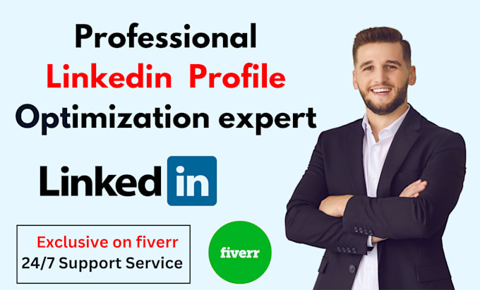 Gig Preview - Create and optimize your linkedin profile for success