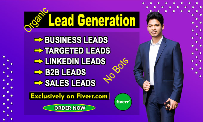 Gig Preview - Do organic b2b lead generation and email list building