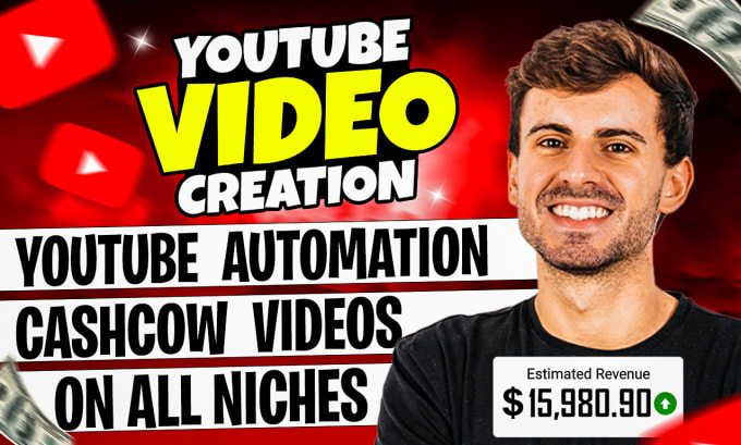 Gig Preview - Make youtube automation videos or be video content creator for cash cow, top 10