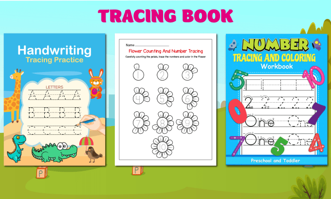 Gig Preview - Create tracing letters, numbers, shapes and any KDP book