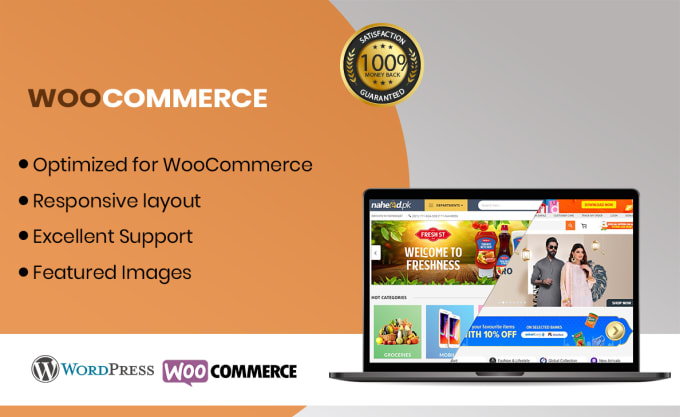 Gig Preview - Design and develop responsive ecommerce store by woocomerce