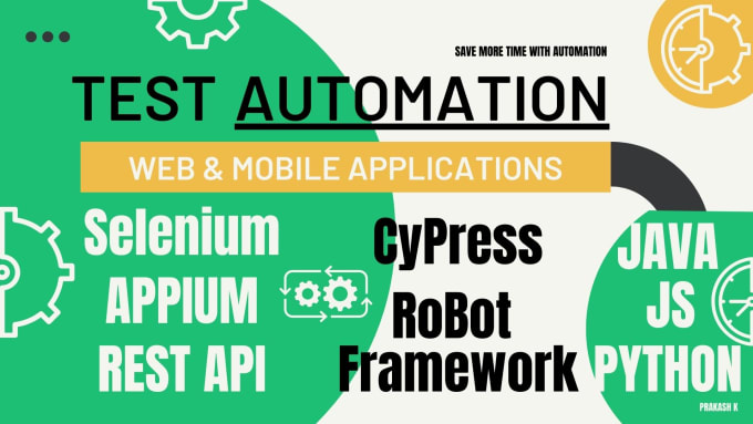 Gig Preview - Do automation testing services for your applications