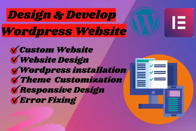 Bestseller - design wordpress website and landing page with elementor