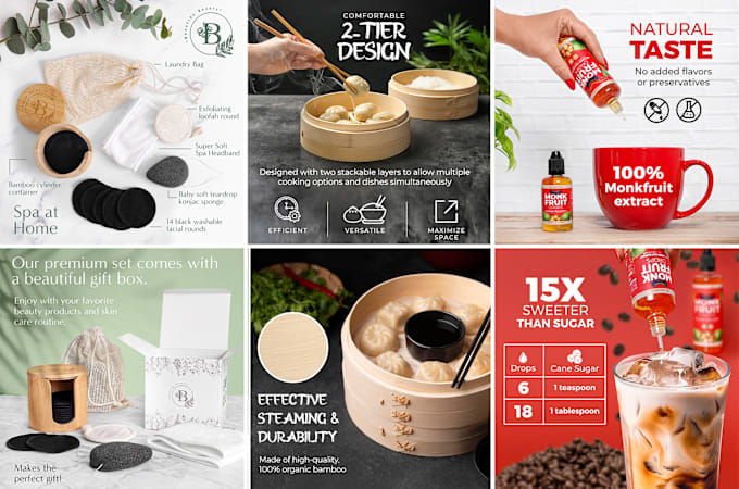 Designing Amazon Infographics and EBC with Product Photography