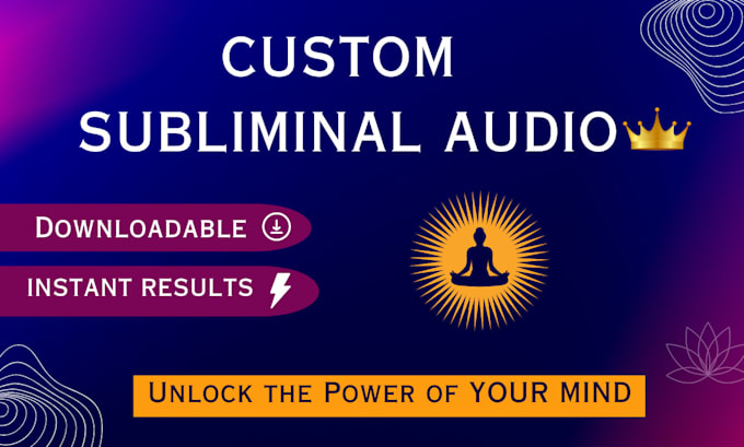 Gig Preview - Create custom subliminal audio with a powerful booster