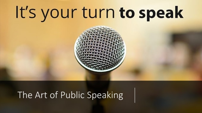 Gig Preview - Provide training material on public speaking