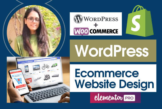 Gig Preview - Create ecommerce website wordpress or online store or shopify