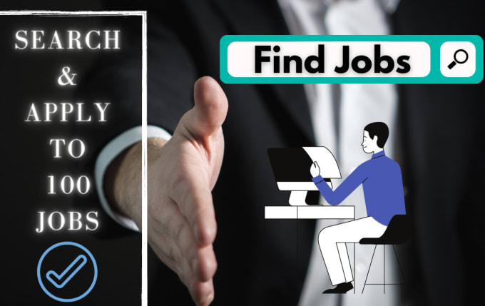 Gig Preview - Search and apply upto 100 jobs for you