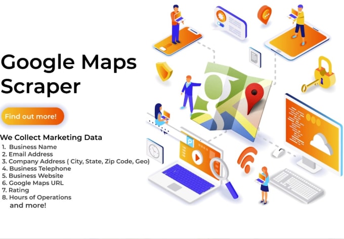 Gig Preview - Scrape google map or business details