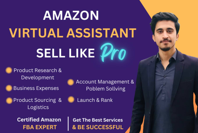 Gig Preview - Be your amazon virtual assistant private label expert amazon VA