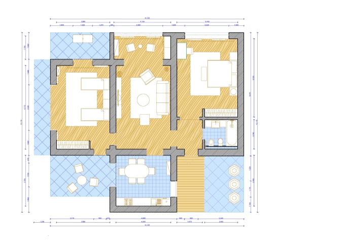 Gig Preview - Do an attractive 3d floor plan which will enhance your house