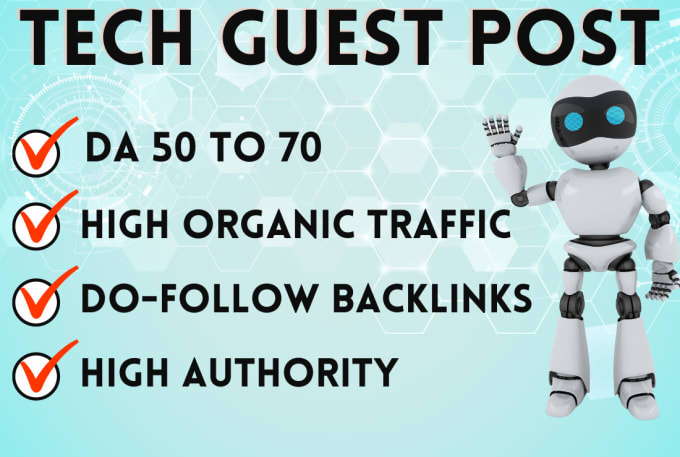 Gig Preview - Publish tech guest post on high da and traffic tech blog