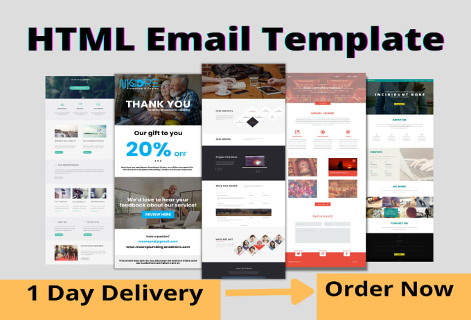 Gig Preview - Html email template, mailchimp, newsletter template design