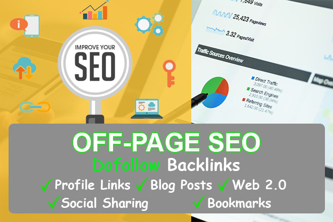 Gig Preview - Build high authority dofollow off page SEO backlinks for top google ranking