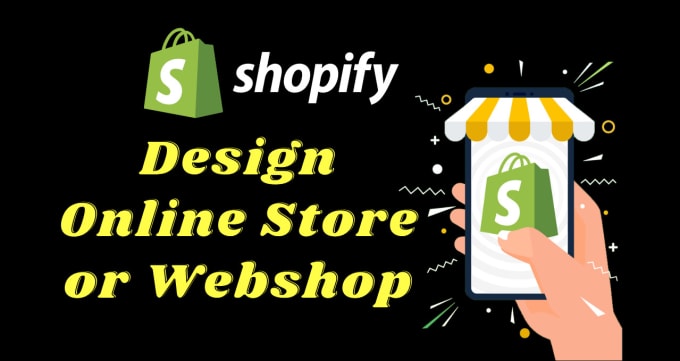 Gig Preview - Design online webshop or ecommerce store or shopify webstore