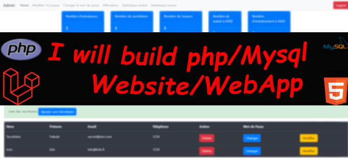 Gig Preview - Develop,fix javascript, php, mysql webapp, website, API