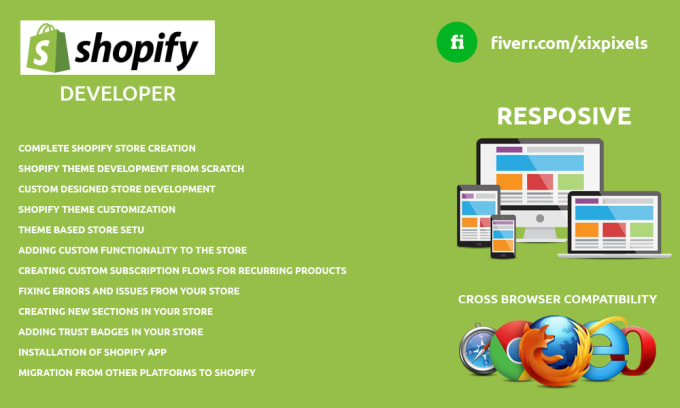 Gig Preview - Be your shopify theme developer and store specialist