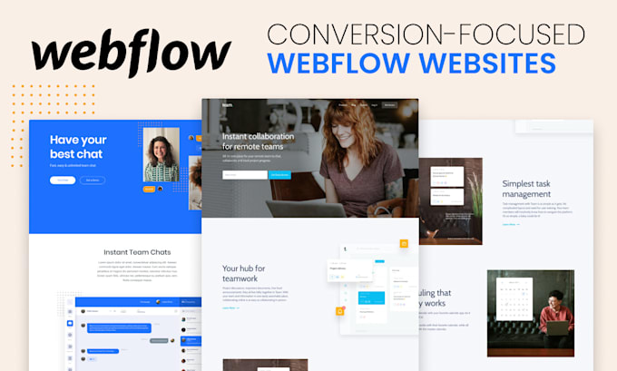 Gig Preview - Design webflow website, figma to webflow, webflow developer expert