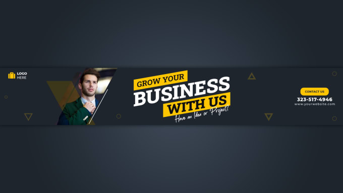 Gig Preview - Design attractive youtube banner or channel art with channel logo