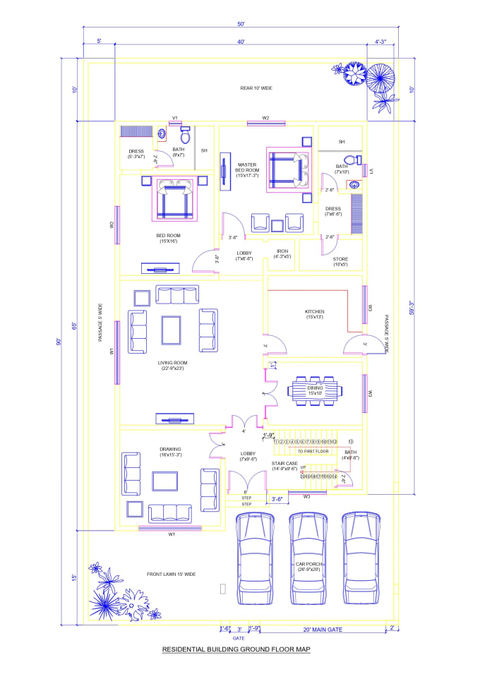 Bestseller - draw architectural drawings in autocad, calculated quantities estimated