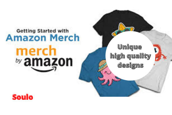 Gig Preview - Make merch by amazon tshirt design