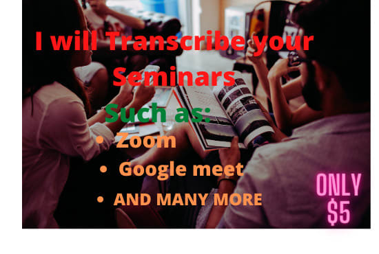 Gig Preview - Accurately transcribe your seminars