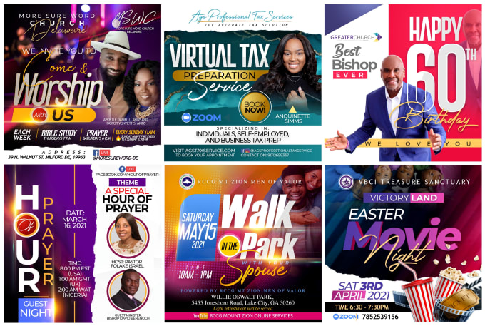 Gig Preview - Create an amazing social media, event or church flyer design