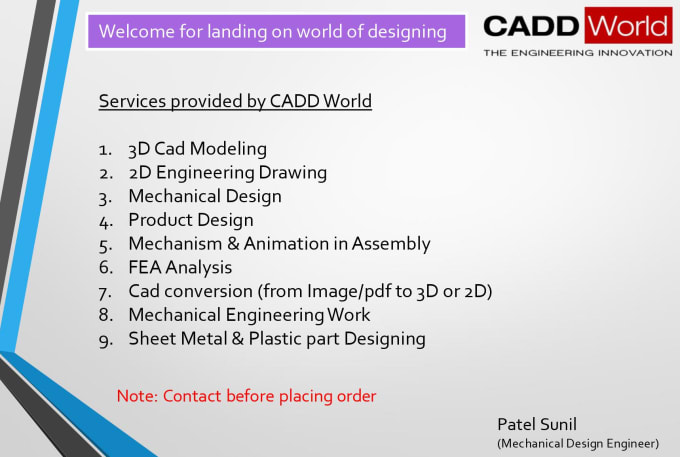 Gig Preview - Do mechanical design, concept design, product design, 3d cad design