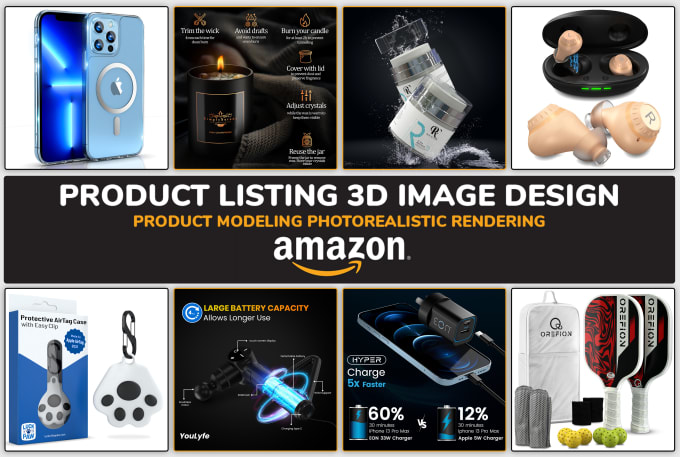 Gig Preview - Create 3d product modeling and rendering for amazon listing