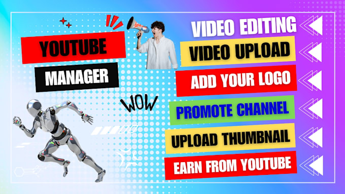 Gig Preview - Be your youtube manager, video editor, channel promoter