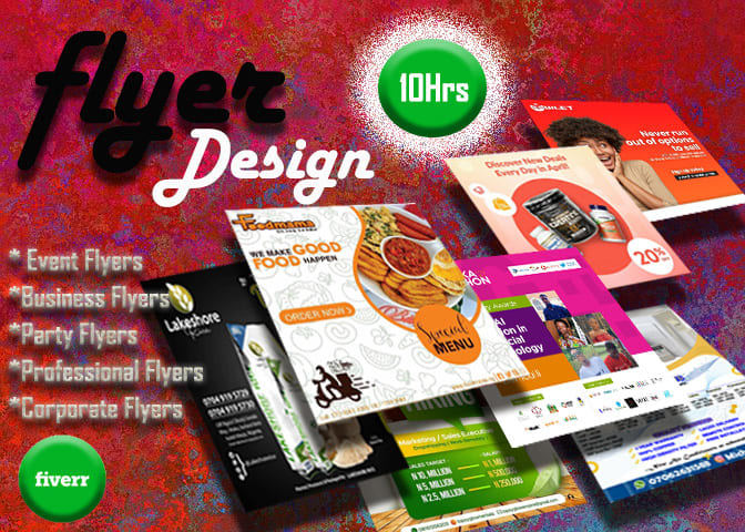 Gig Preview - Design event and business flyers for you in 10 hours