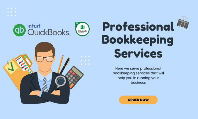 Gig Preview - Be your quickbooks online bookkeeping expert