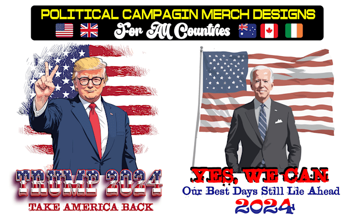 Gig Preview - Do unique political campaign merch designs for elections