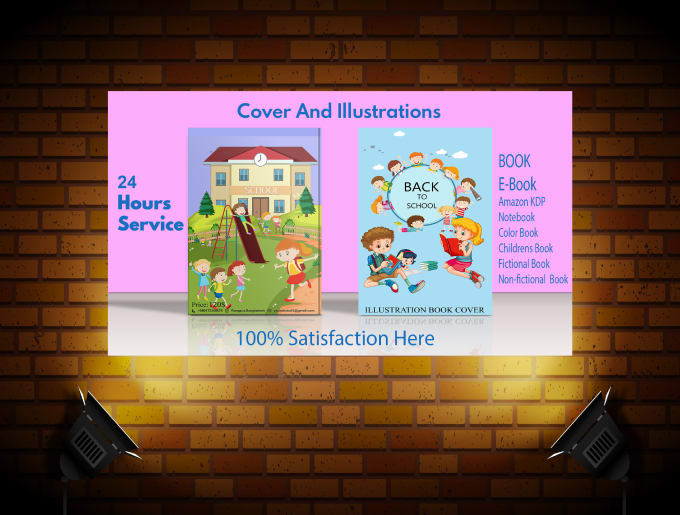 Gig Preview - Create children book cover illustration and formatting