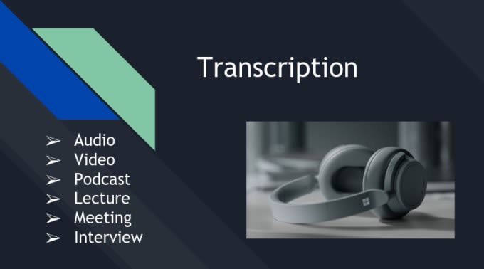 Gig Preview - Accurately transcribe audio and do video transcription