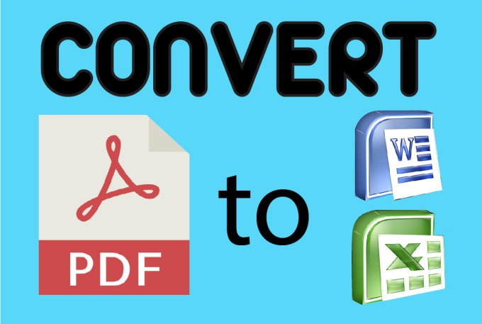 Gig Preview - Convert pdf to word excel google docs sheets file