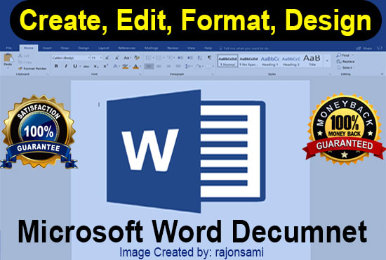 Gig Preview - Do ms word document create, edit, format, and design