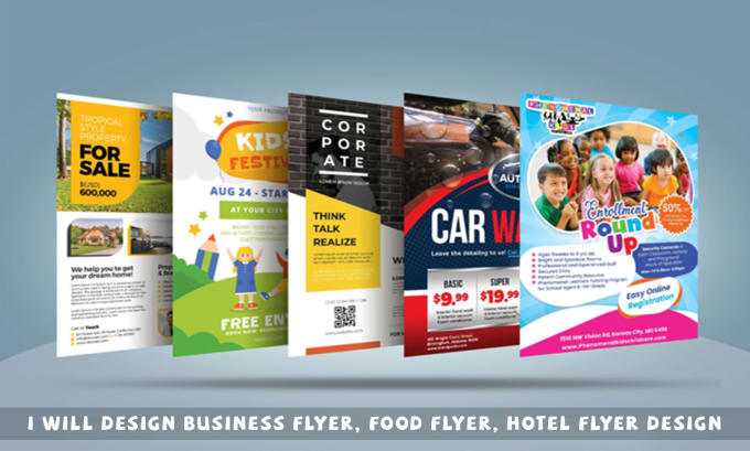 Bestseller - design business flyer, food flyer, hotel flyer design