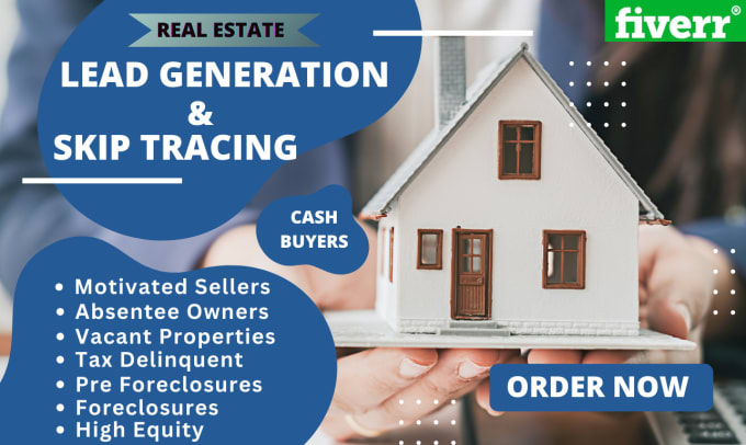 Gig Preview - Generate quality real estate leads and skip tracing