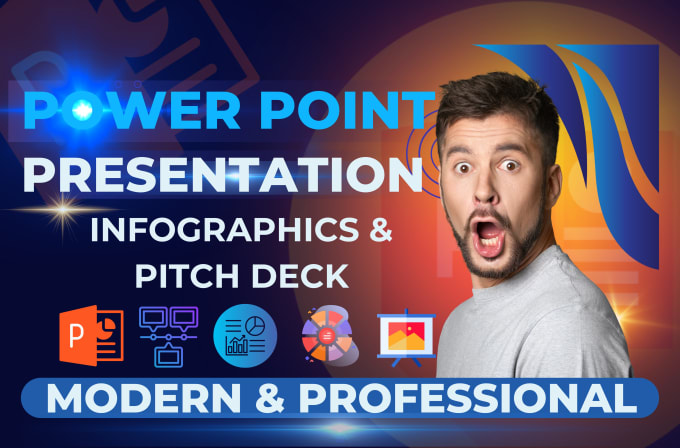 Gig Preview - Redesign powerpoint presentation, slides, and template design with images