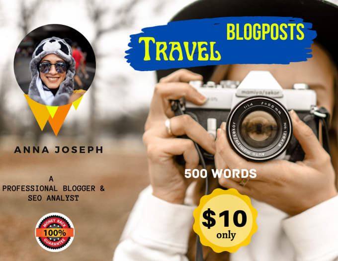 Gig Preview - Write SEO friendly lifestyle, travel and personal  blog posts