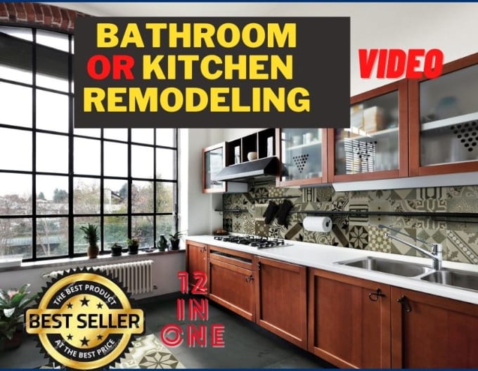 Gig Preview - Do bathroom remodeling video or home and kitchen  improvement ads